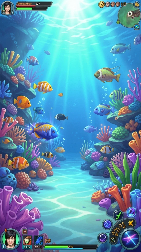 Pemandangan level yang menakjubkan dari dunia 333V.