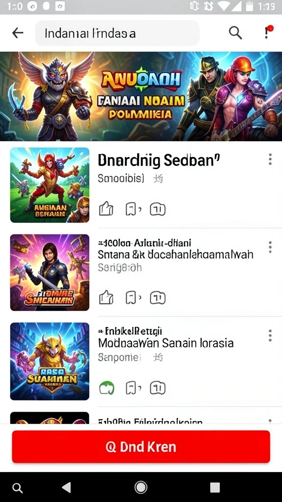 Tampilan awal game yang memukau dan user-friendly.