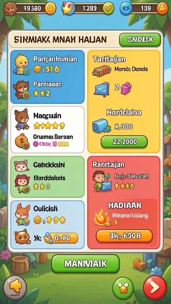 Mode permainan kompetitif yang menantang.