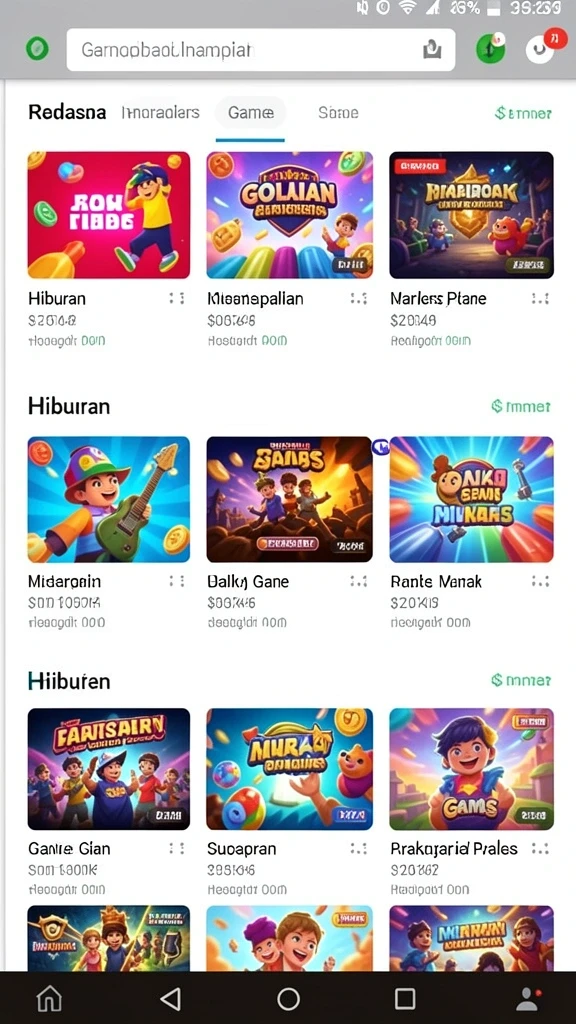 Tampilan awal aplikasi BONUSRP yang mengesankan.