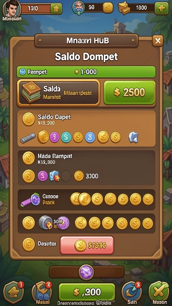 Tantangan menarik di setiap level.