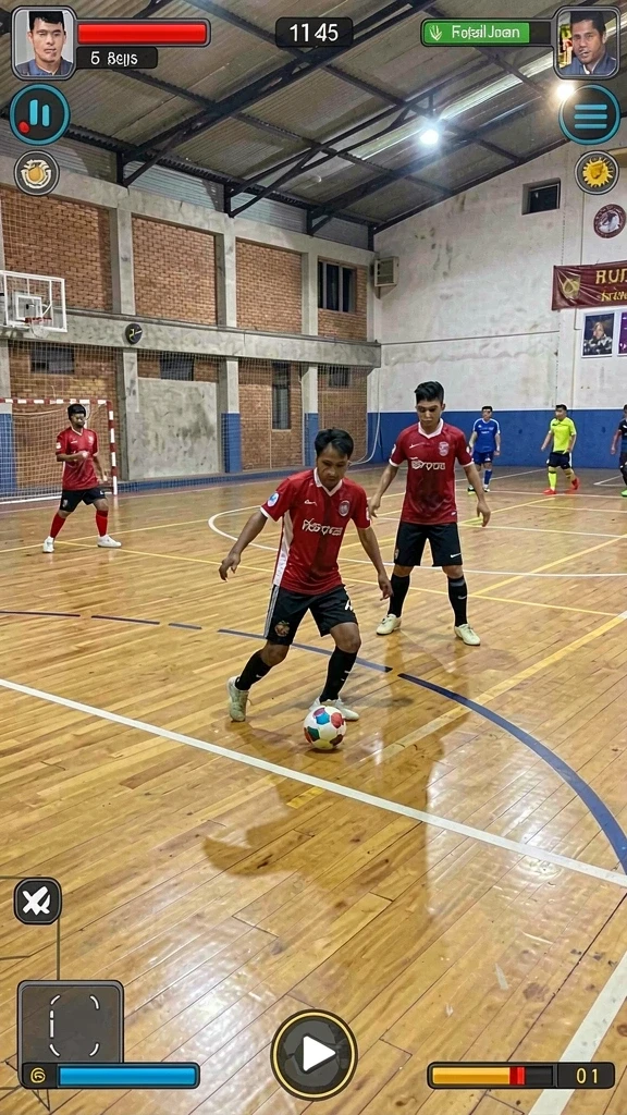 Tangkapan layar menampilkan karakter utama dalam pertempuran.
