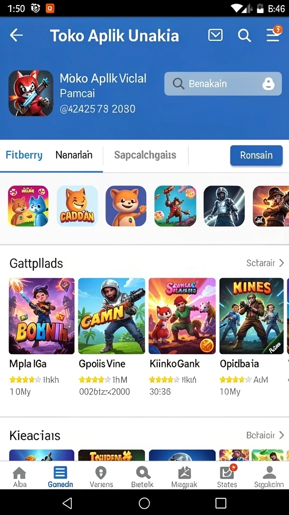 Tampilan level yang menantang di KASTOTO.
