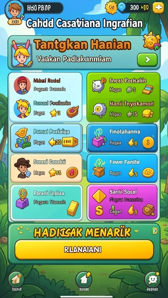 Sistem hadiah yang memotivasi pemain untuk bermain.