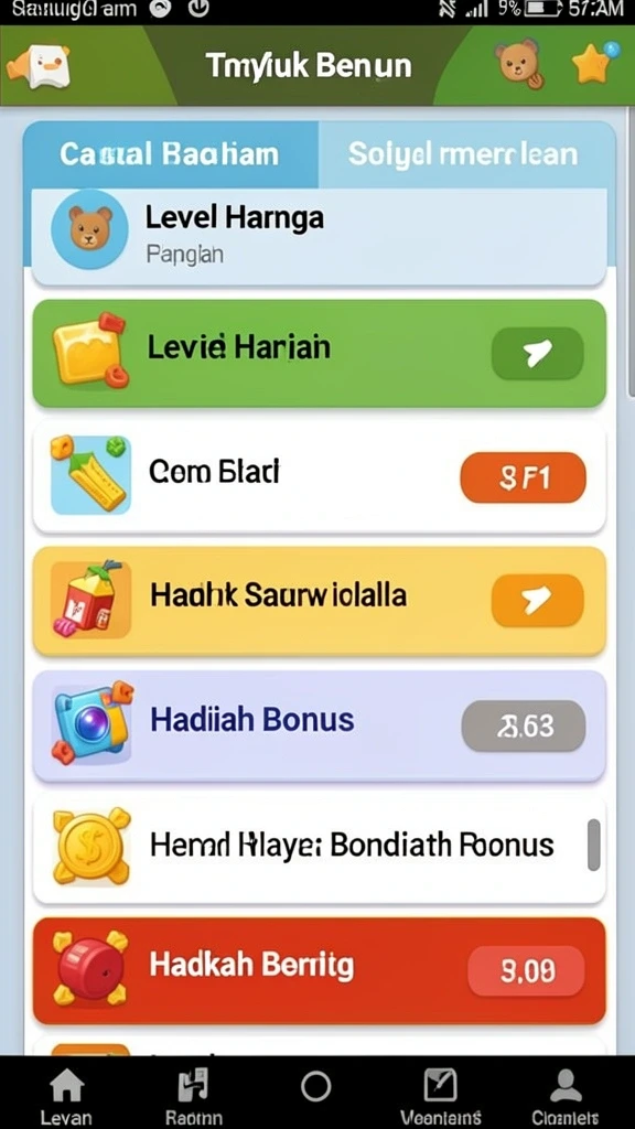 Beragam pilihan permainan judi yang tersedia.