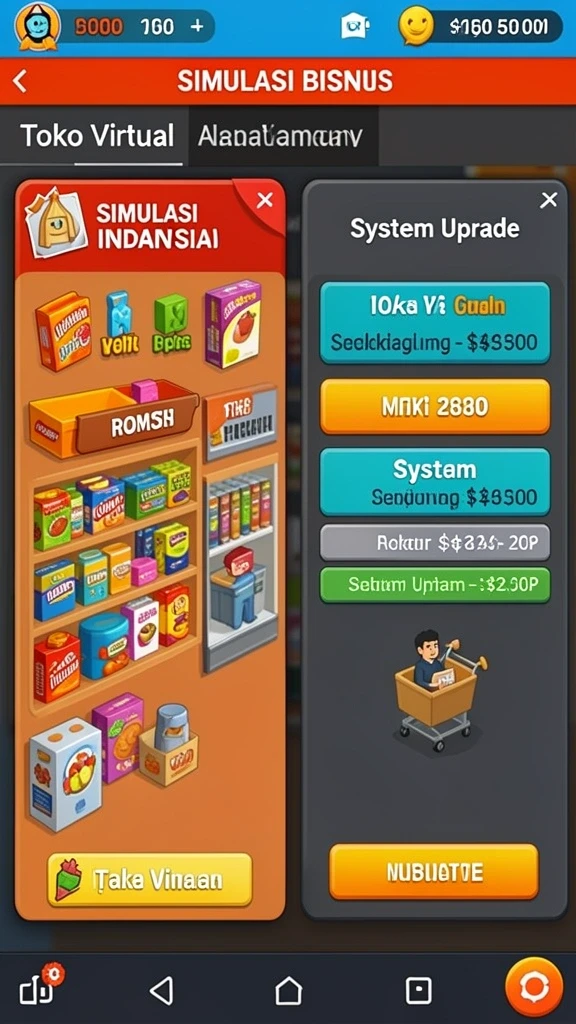 Tampilan awal permainan RAJAPANEN yang menarik.