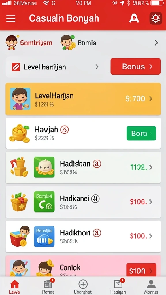 Tampilan antarmuka yang user-friendly dan menarik.