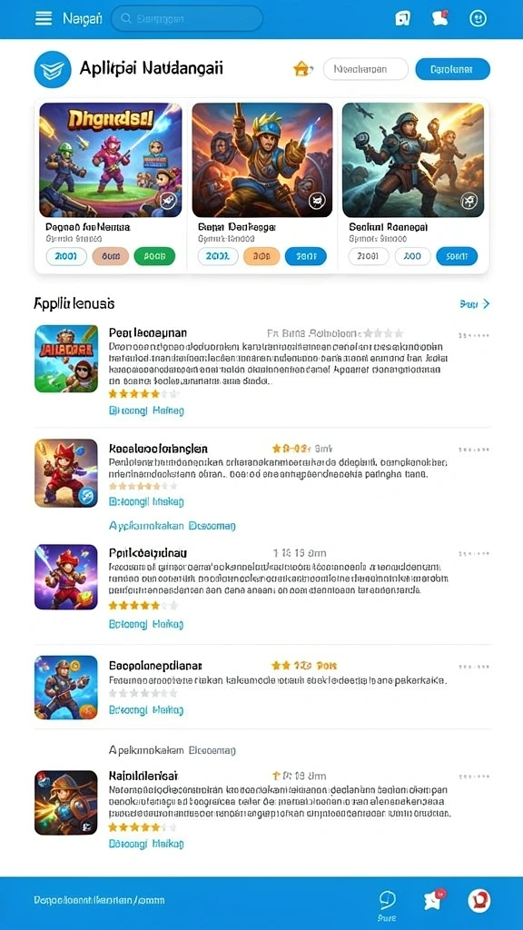 Tampilan antarmuka yang menarik dan user-friendly.