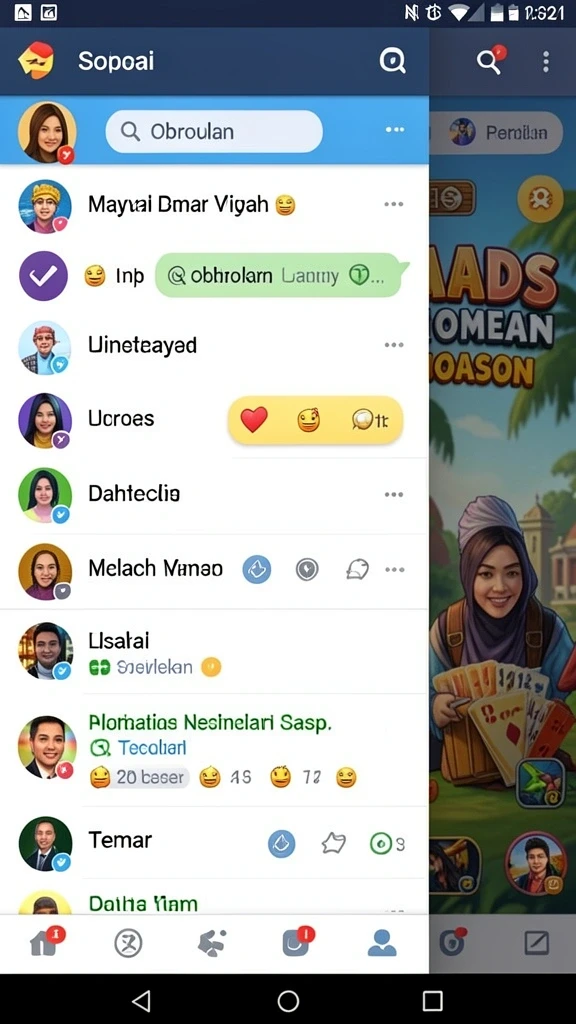 Tampilan menu sederhana yang memudahkan navigasi.