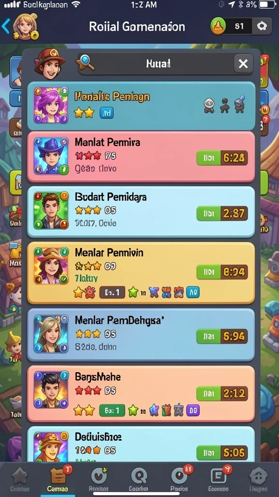 Fitur sosial untuk berinteraksi dengan pemain lain.
