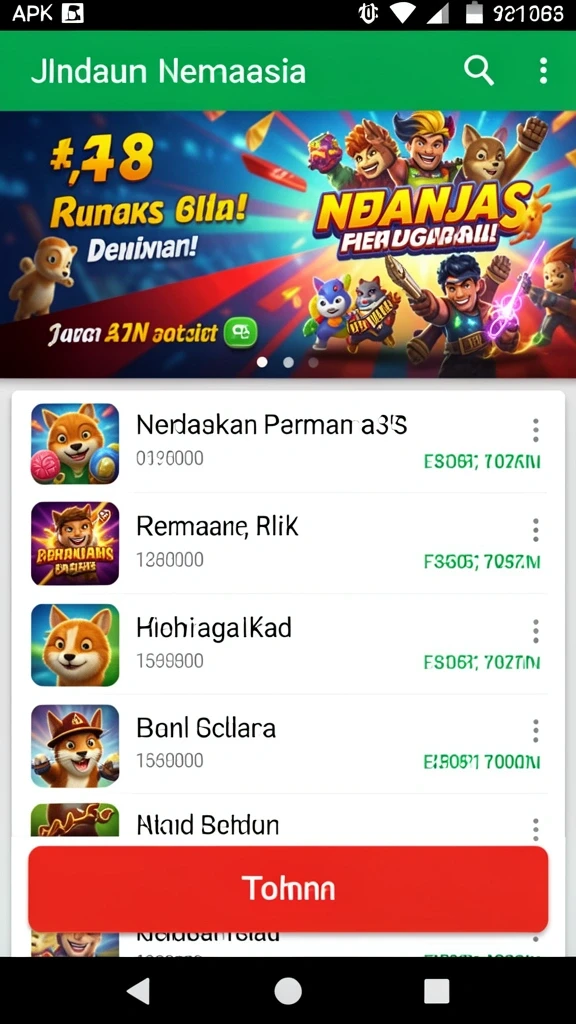 Tampilan antarmuka utama aplikasi UANG4D yang menarik.