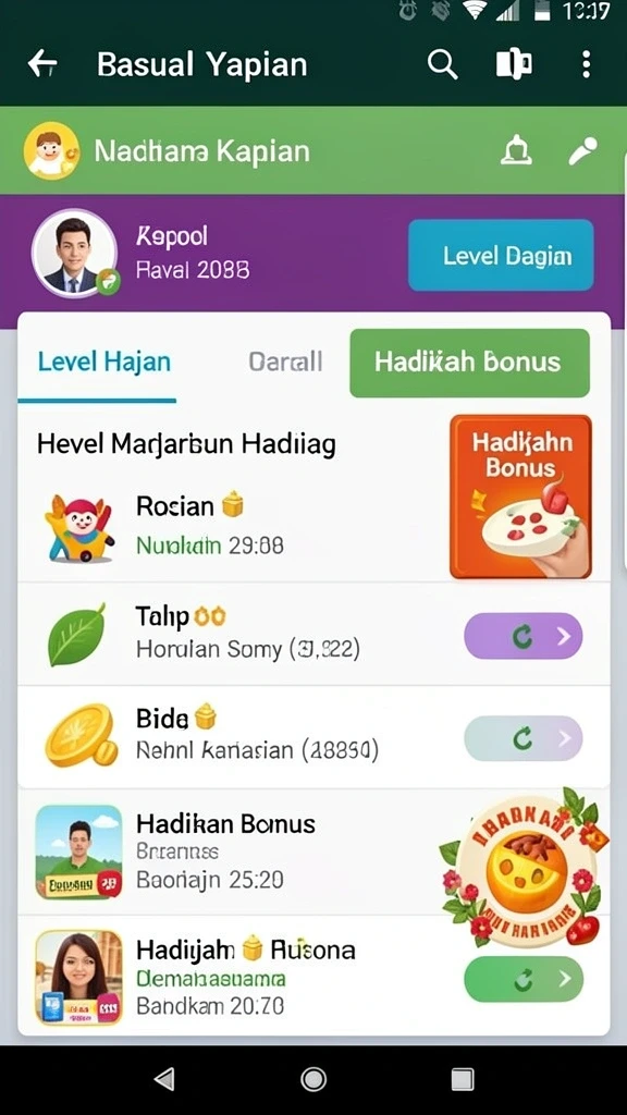 Tampilan antarmuka yang sederhana dan menarik.