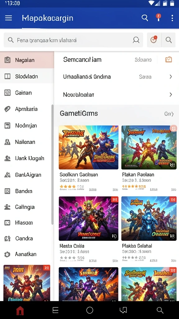 Tampilan antarmuka yang user-friendly.